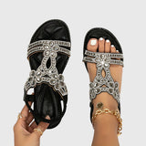 Blessy Embellished Slingback Sandals, view 16