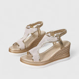 Jessica Espadrille Wedge Sandals, view 3