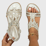 Blessy Embellished Slingback Sandals, view 6