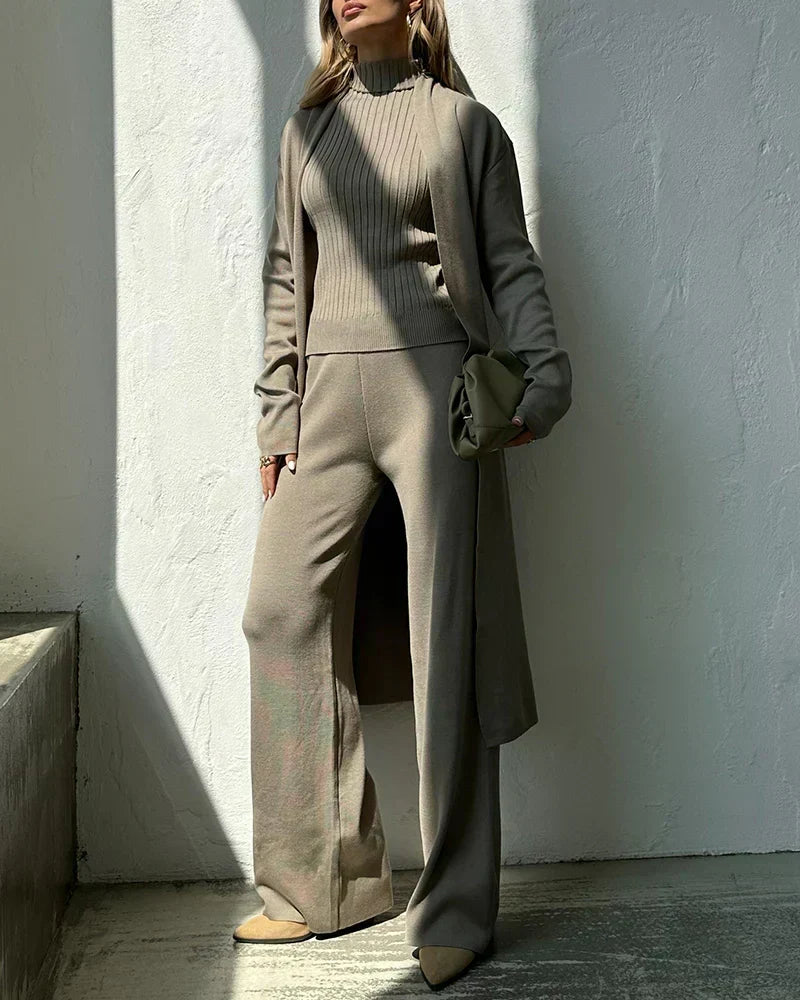 Linda three-piece cardigan, top and trouser set, view 11