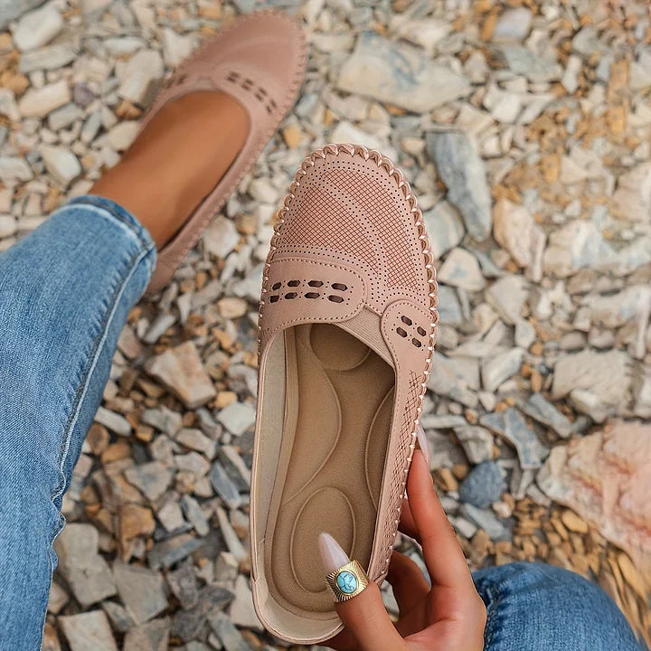 Dawn orthopaedic flats in Light Pink, view 5