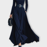 Celina High Neck Belted Dress, view 4