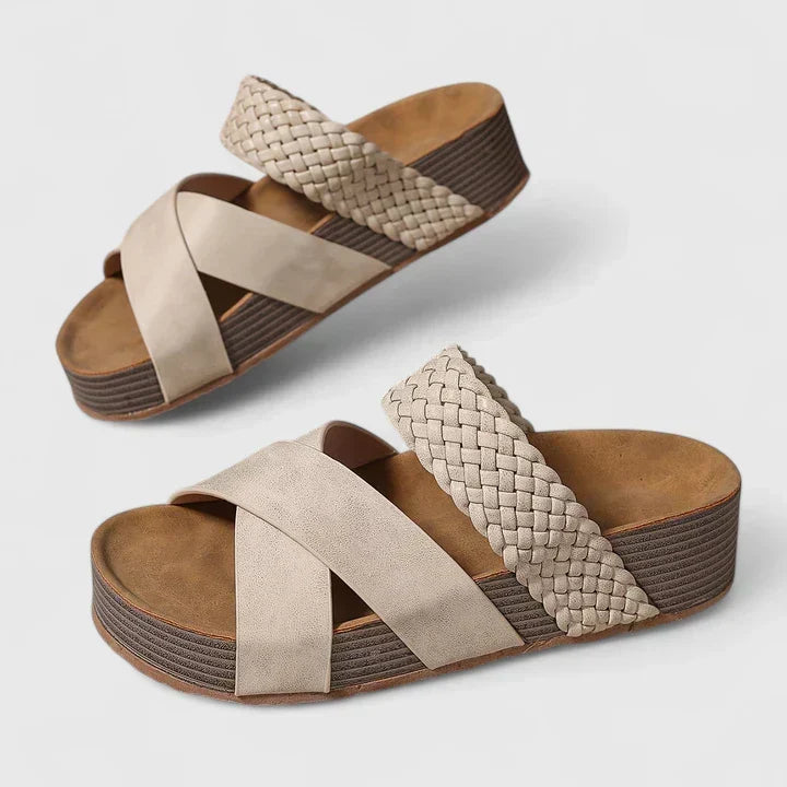 Danyzelle Orthopaedic Crossover Sandals, front view