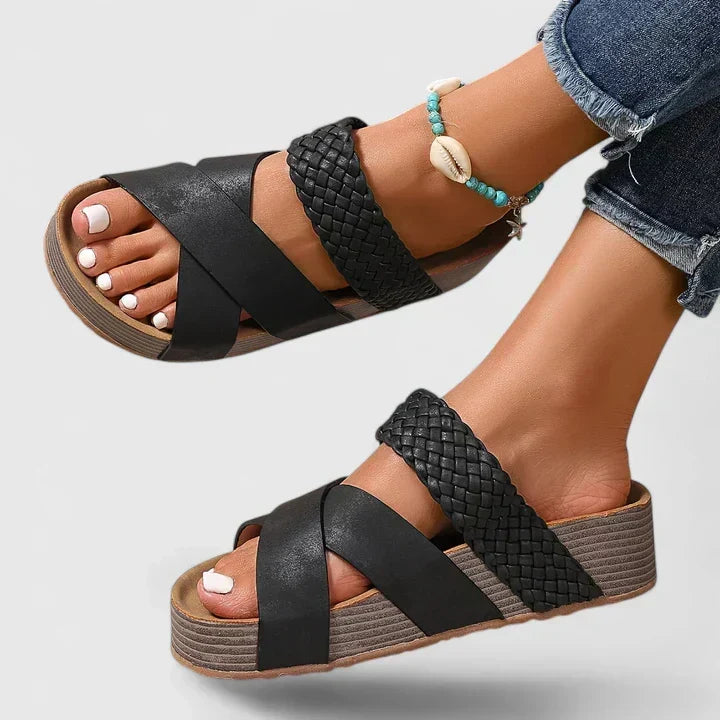 Danyzelle Orthopaedic Crossover Sandals, view 2