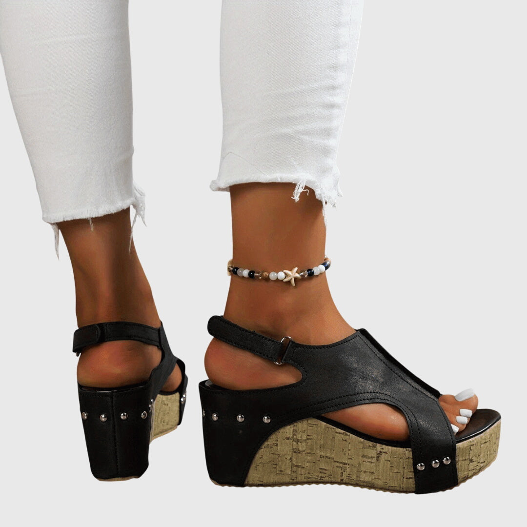 Lydia orthopaedic wedge sandals, view 10