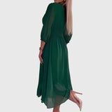 Chloe Silky Chiffon Dress, view 5