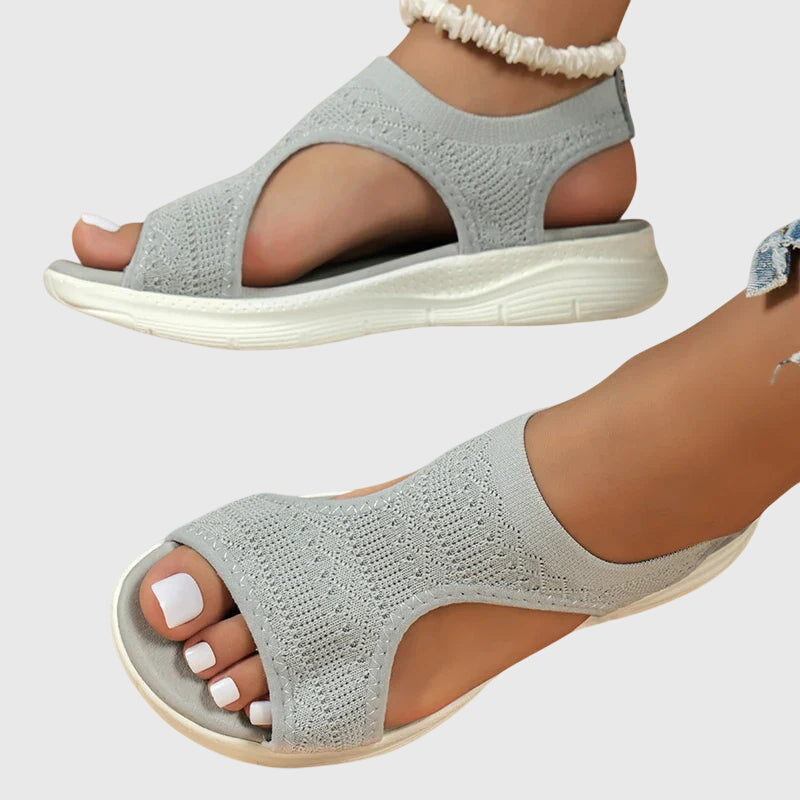 Samantha orthopaedic sandals in Grey, view 12