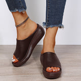 Elsie soft touch peep-toe slides, view 15