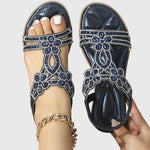 Blessy Embellished Slingback Sandals, view 13