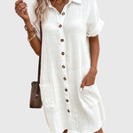 Caroline Comfortable Shirt Dress, view 6