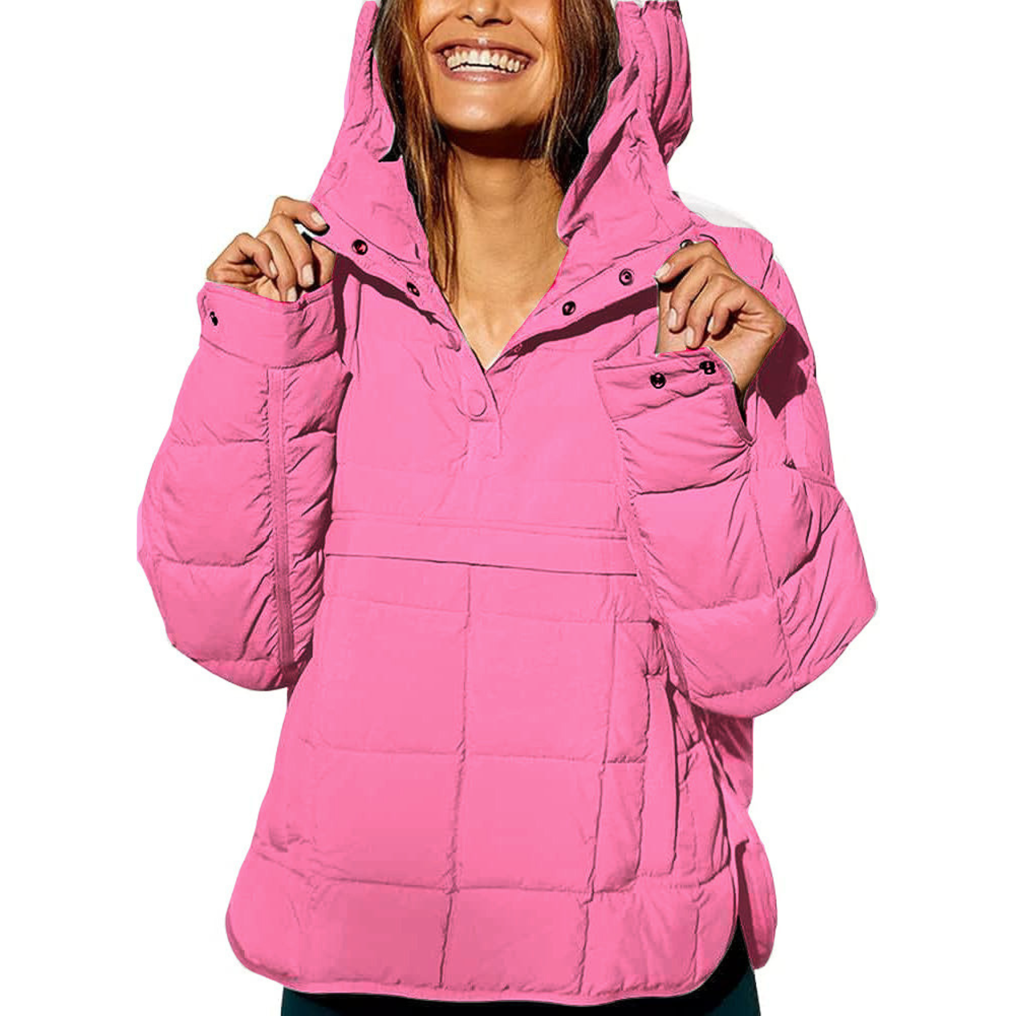 Joy | Oversized Hooded Pullover Jacket