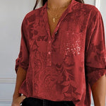 Pauline sequin top in Red, view 7
