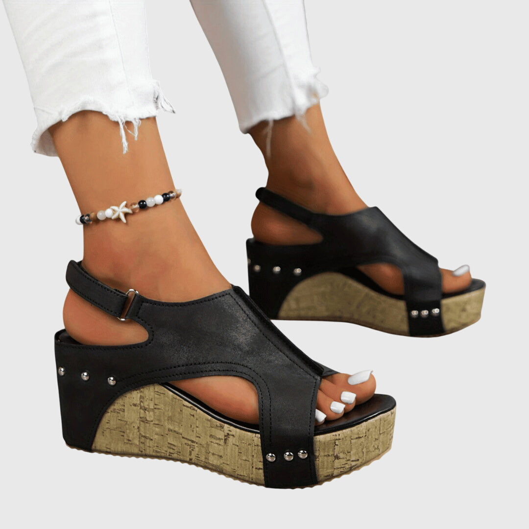 Lydia orthopaedic wedge sandals, view 6