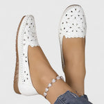 Riva perforated slip-on flats, view 2
