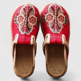 Marousse Embroidered Floral Mules, front view