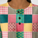 Agnes colourful patchwork jumper, view 4