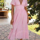 Rosalind summer maxi dress in Pink, view 7