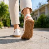 Bella Leather Cutwork Comfort Sandals, view 5
