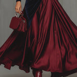 Cara Velvet and Satin Gown, view 4