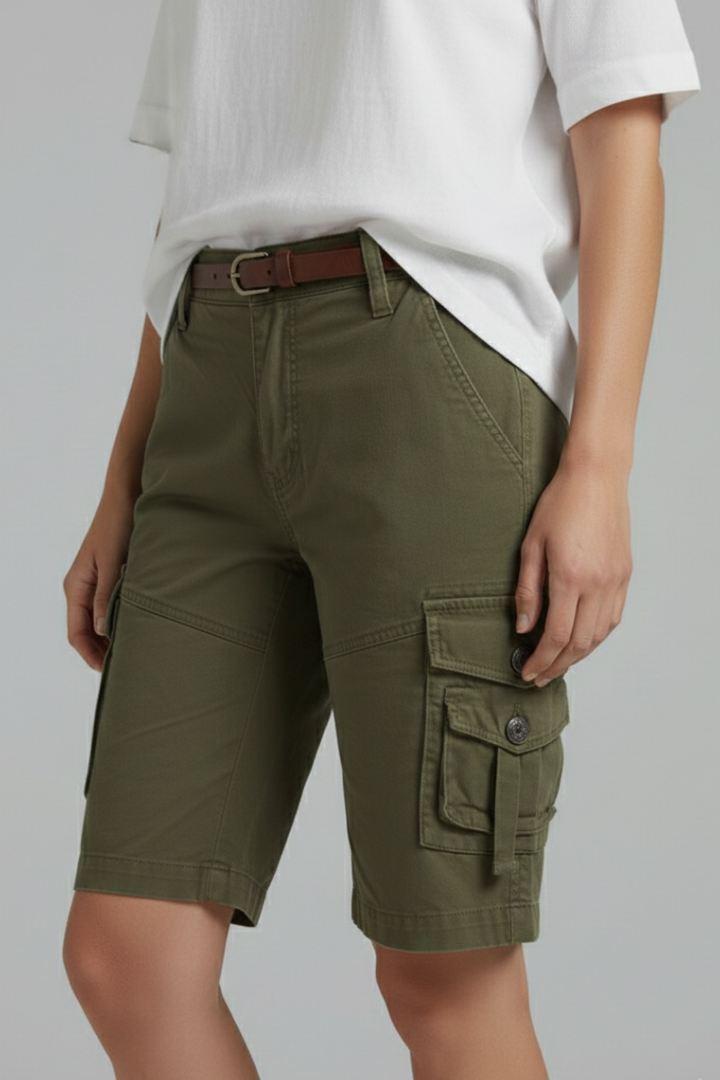 Cargo shorts with multi pocket detail, view 2