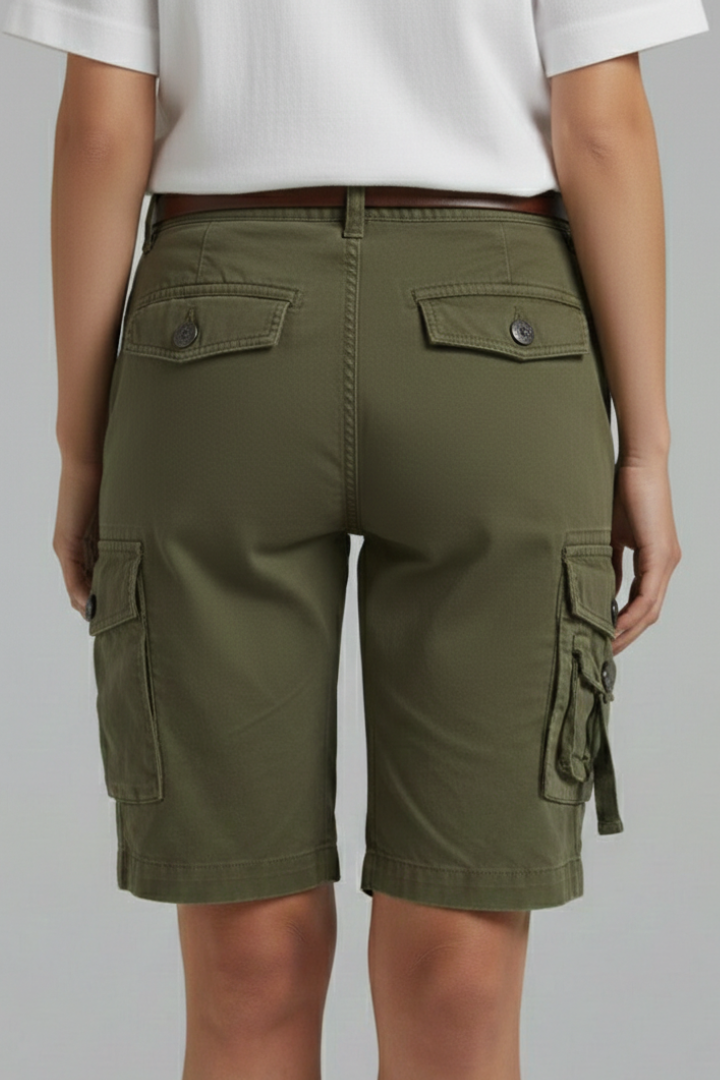 Cargo shorts with multi pocket detail, view 3