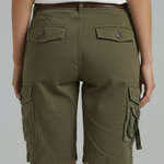 Cargo shorts with multi pocket detail, view 3