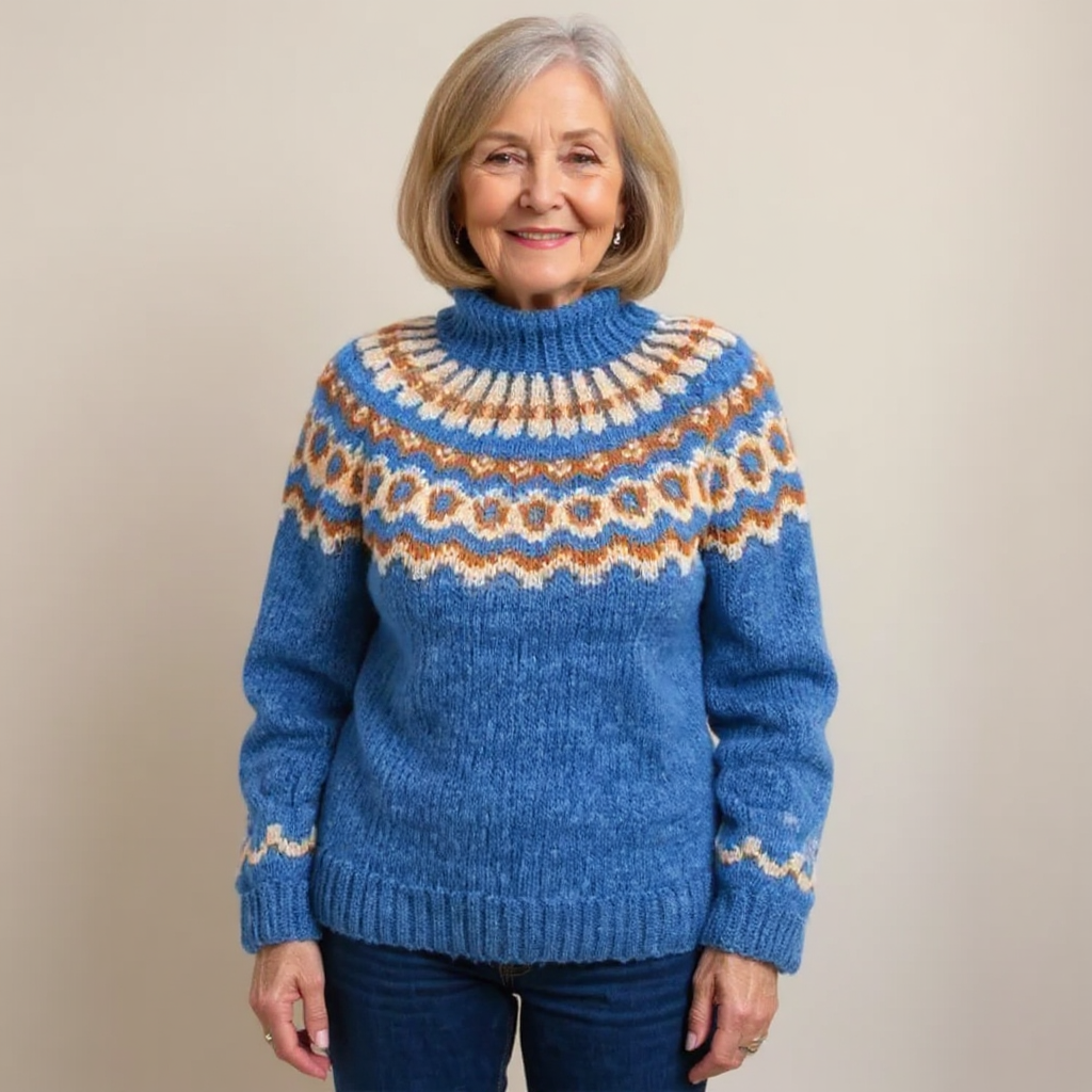 Carla vintage Fair Isle jumper, view 7