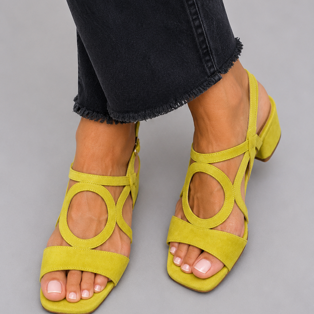 Talia woven sandal, front view