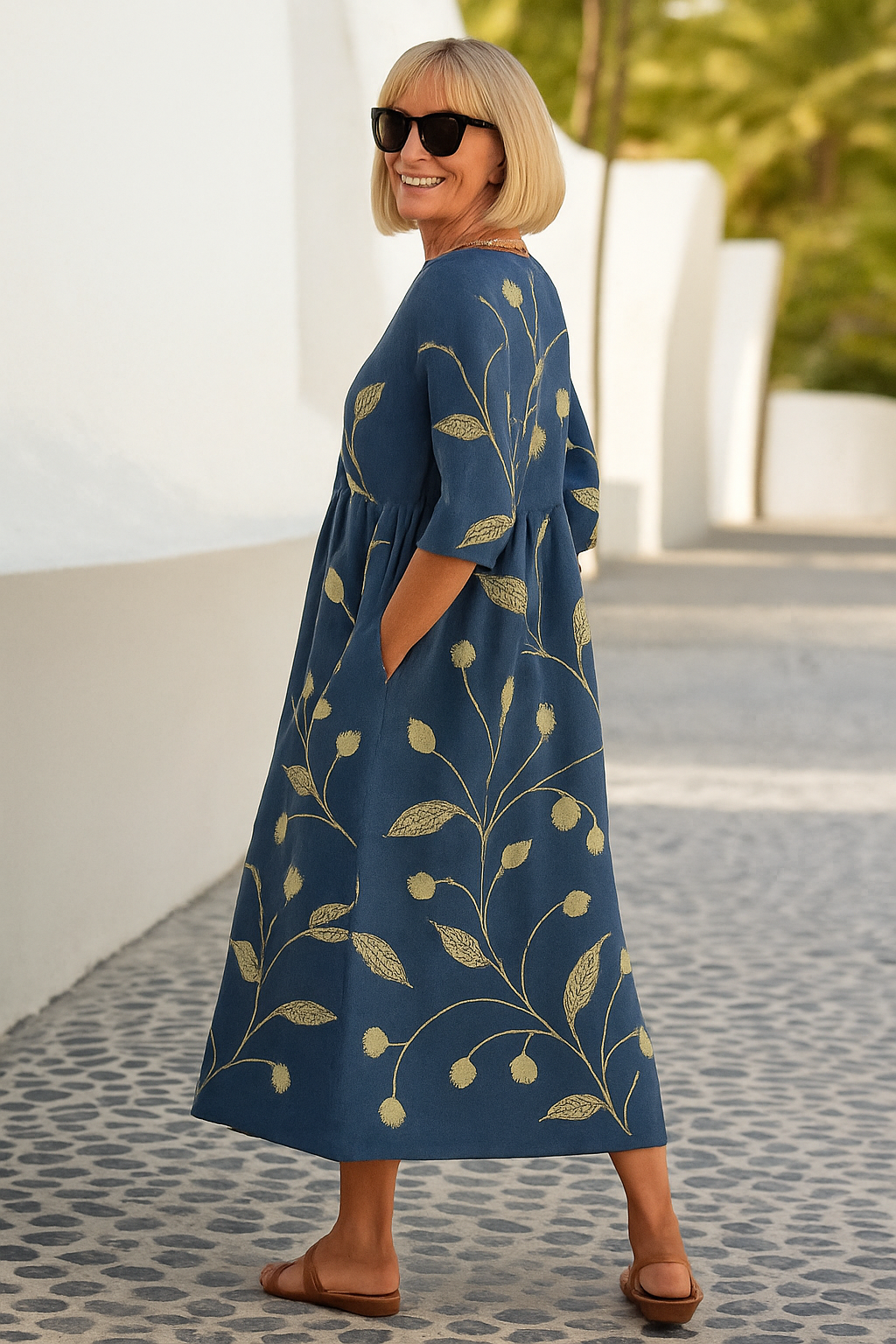 Eliza Relaxed Midi Dress, view 2