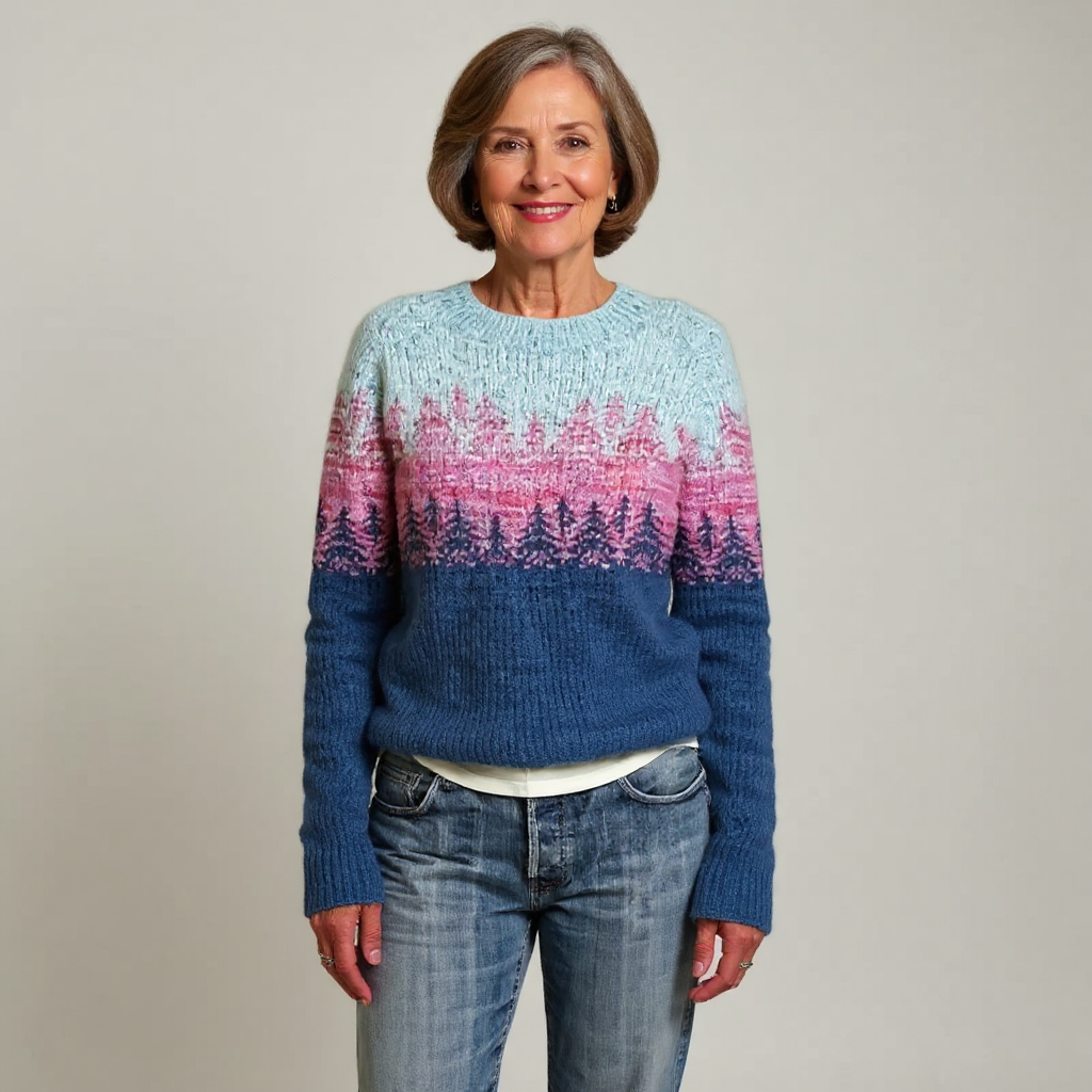Cynthia forest ombre jumper, view 2