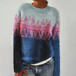 Cynthia forest ombre jumper, front view