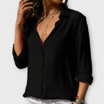 Natalie elegant blouse in Black, view 7