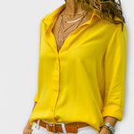 Natalie elegant blouse in Yellow, view 5