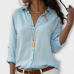 Natalie elegant blouse in Blue, view 6