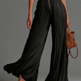 Hester black V-neck sleeveless trouser set, view 3
