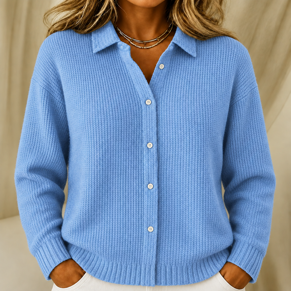 Caitlin | Structured Knitted Jacket with Buttons