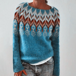 Elaine vintage Fair Isle jumper, front view