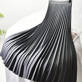 High waist pleated midi skirt in Grey, view 4