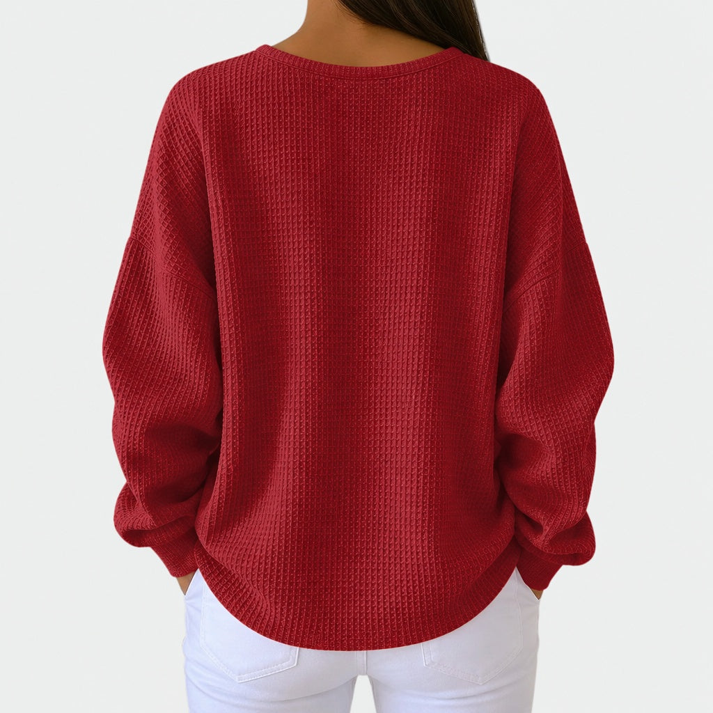 Elsie waffle knit jumper, view 6