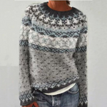 Erica vintage Fair Isle jumper, front view