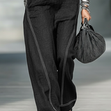 Sleeveless Jumpsuit with White Hem, view 4