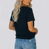 High waisted distressed denim shorts with raw hem, view 5