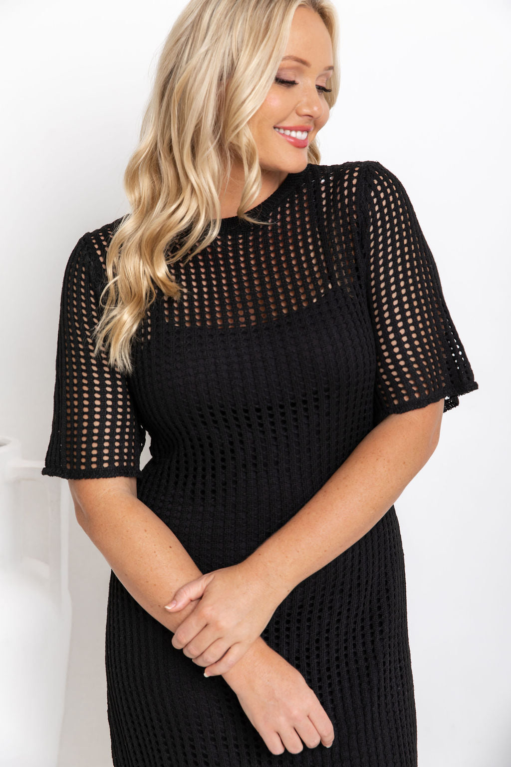 Airlie open knit maxi dress, view 13