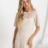 Airlie open knit maxi dress, view 3