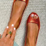 Delphine Strappy Heel Sandals in Orange, view 5