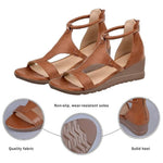 Amara Refined Strap Wedge Sandals, view 6