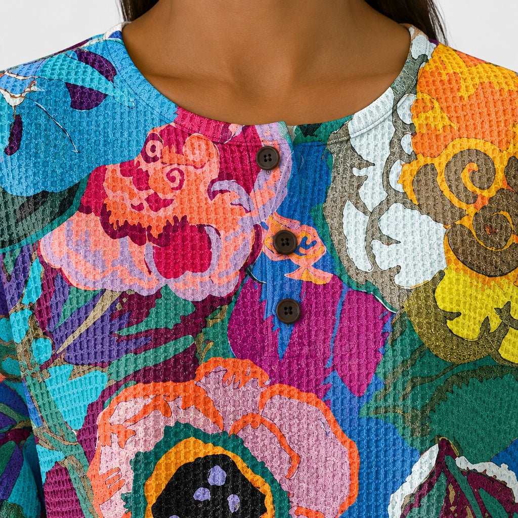 Ida jumper with large colourful flowers, view 4