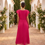 Seraphina pleated maxi dress, view 4