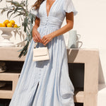 Rosalind summer maxi dress in Sky Blue, view 2
