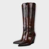 Sadie | Croc-Print Boots